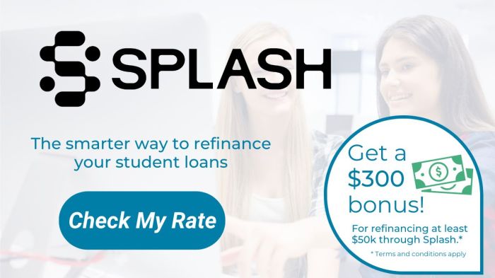 Loan refinance splash