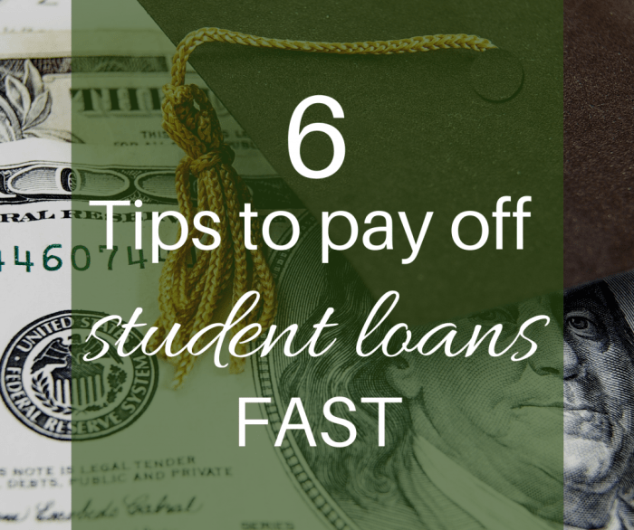 Best method to pay off student loans