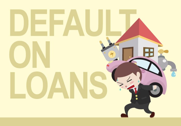 Loan defaults loans defaulted signers borrowers lenders bankrupt