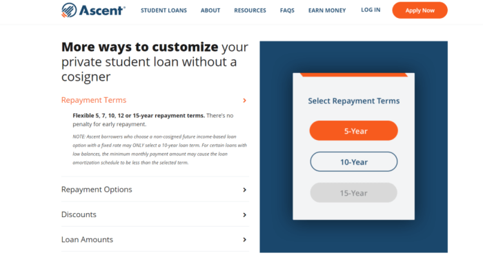 Ascent student loans review