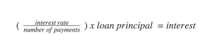 Calculate payment divide apr years