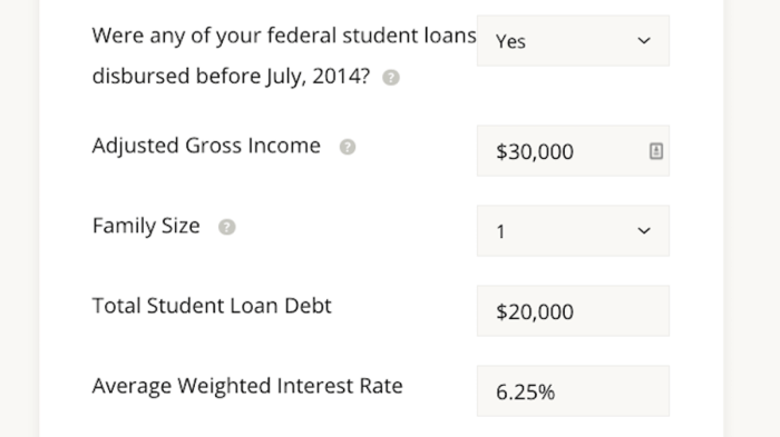 Apply for income based repayment student loans
