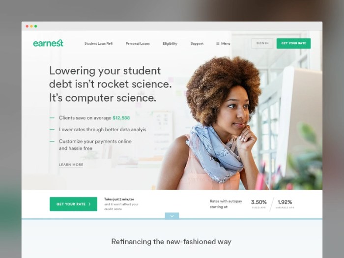 Earnest private student loans