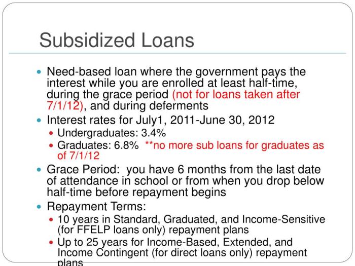 How to get a subsidized student loan