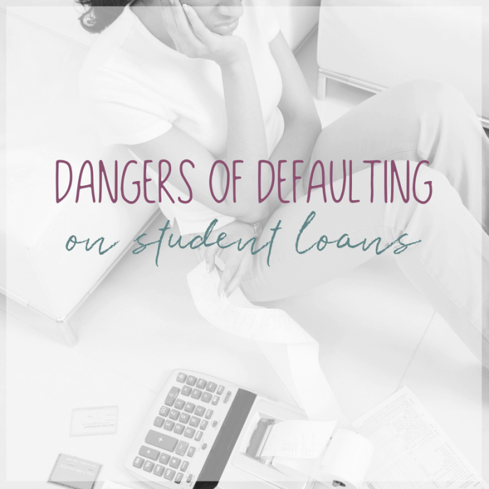 Defaulting loans neither lightly