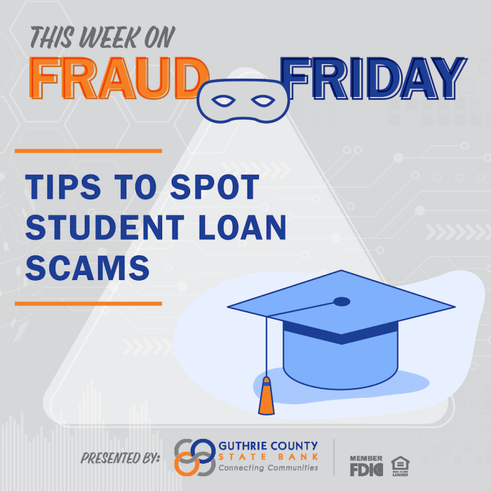 Loan student scams tweet eye keep