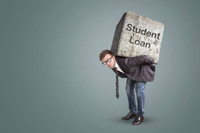 Student loans paying debt
