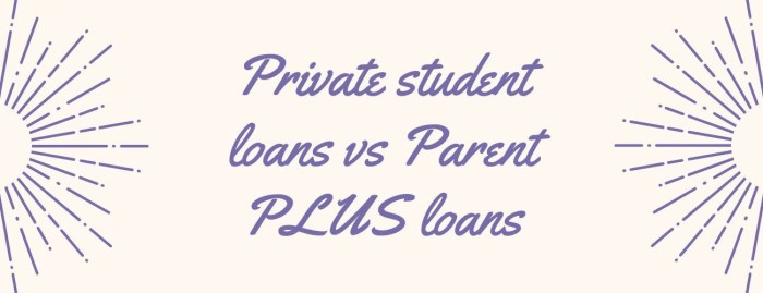 Parent plus vs student loan