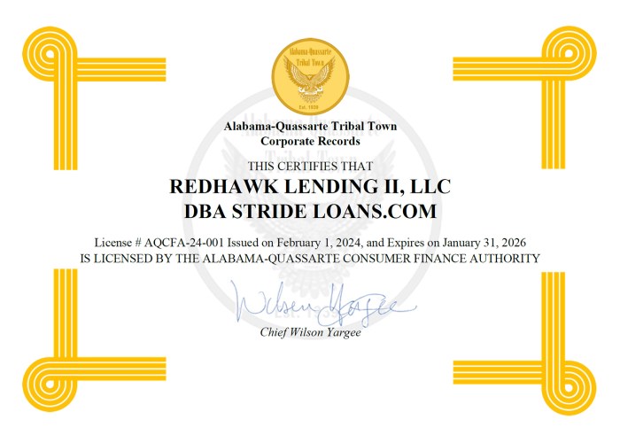 Stride student loan