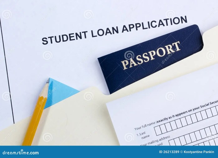Student loan application process