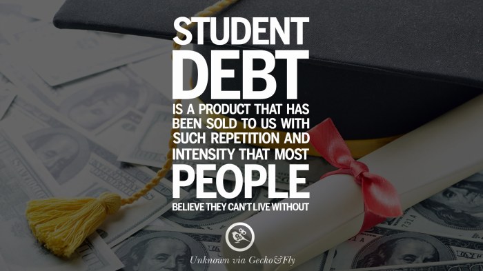 Student loan can't pay