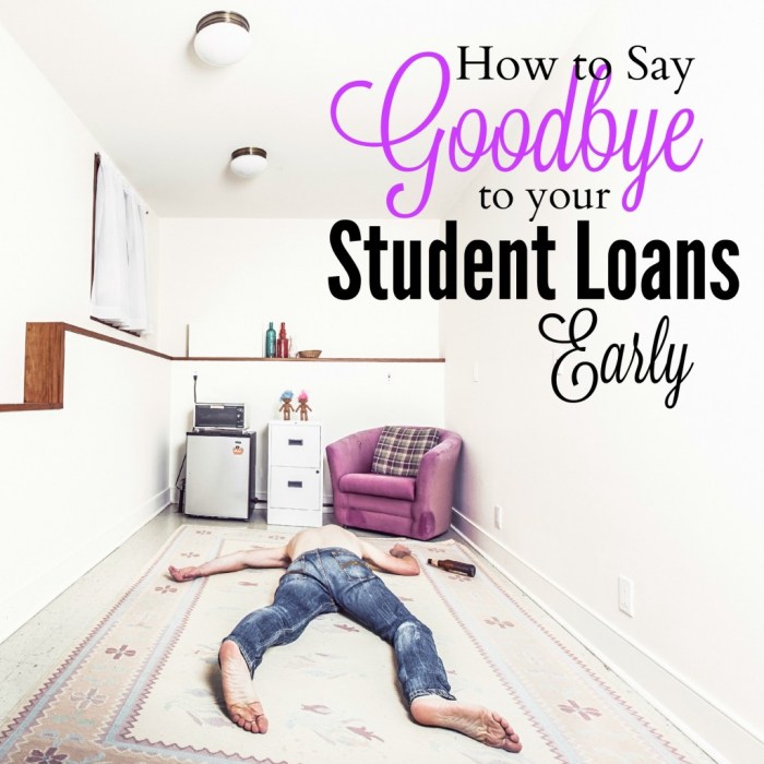 Paying genius loans student off