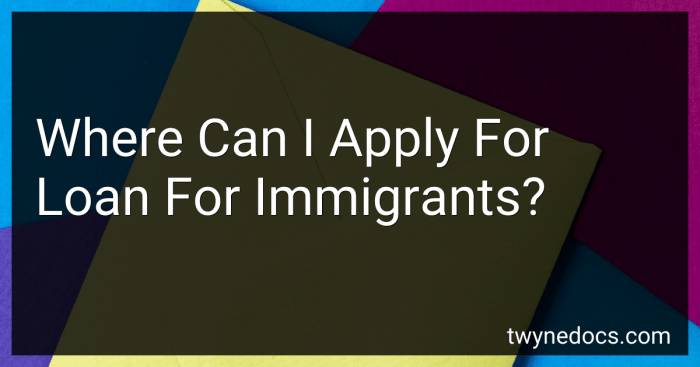 Student loans for immigrants