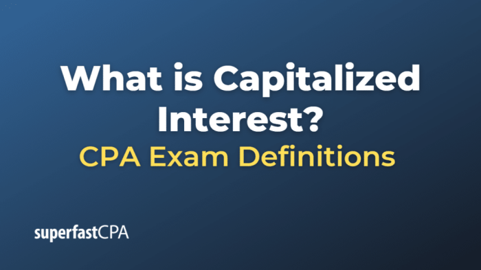 What is capitalized interest on student loans