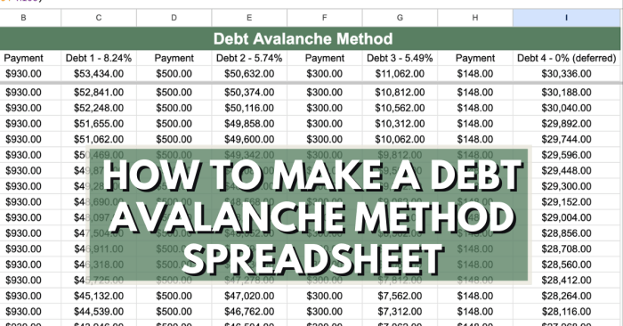 Avalanche method student loans