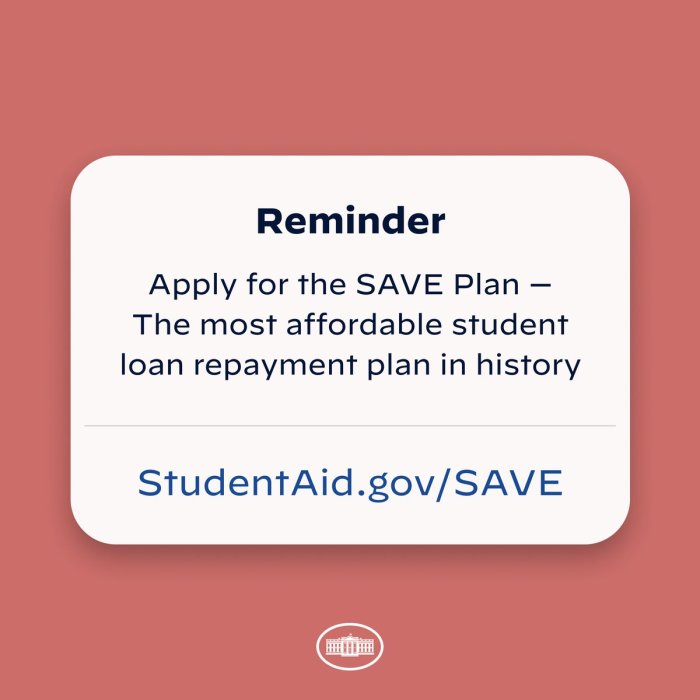 Student loan save plan update