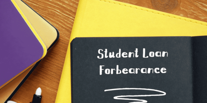 What is a student loan forbearance