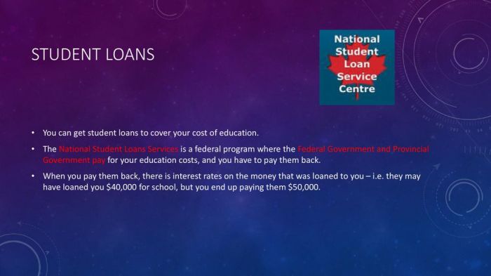 Do student loans cover living costs