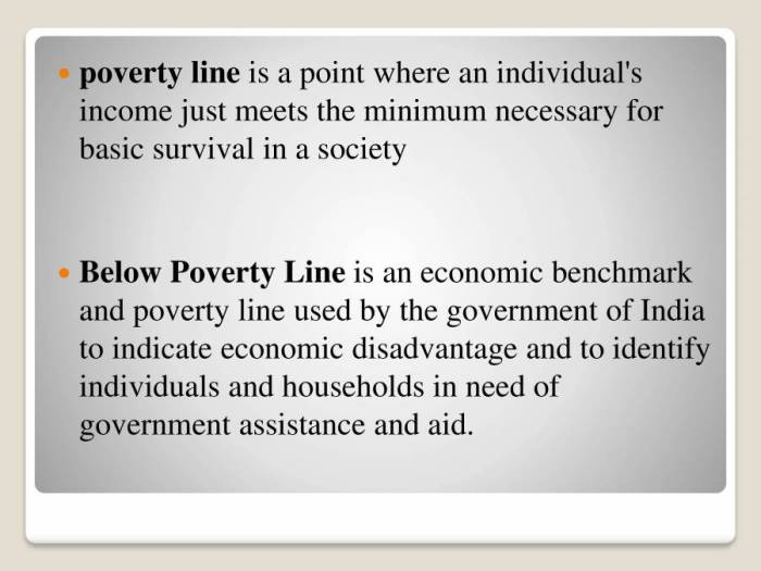 Poverty line student loans