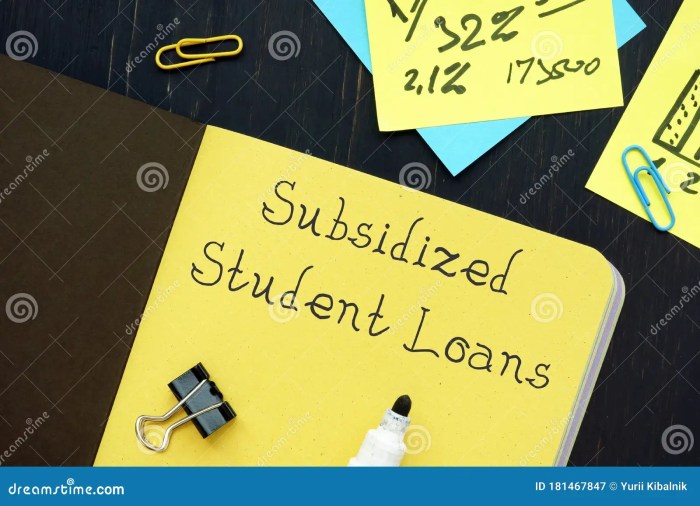 How do subsidized student loans work