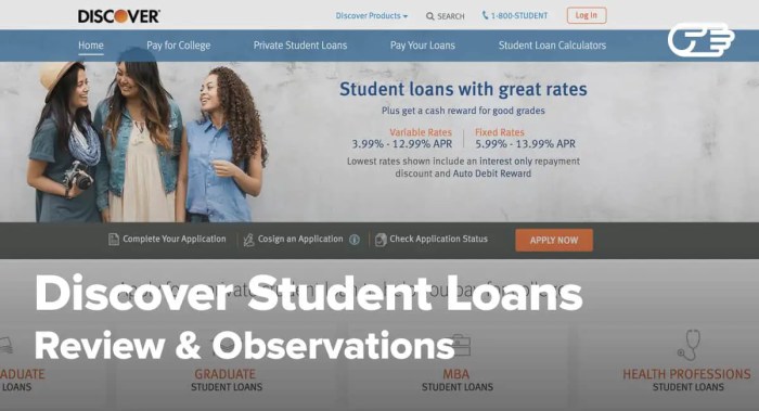 Discover student loan sale