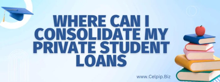Consolidate private and federal student loans