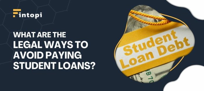 What happens if you can t pay student loans