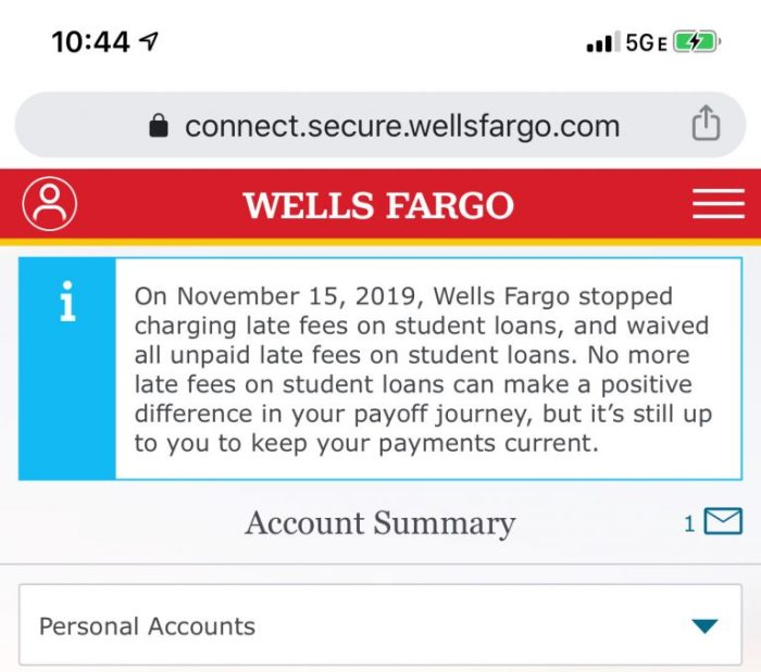 Wells fargo student loan application