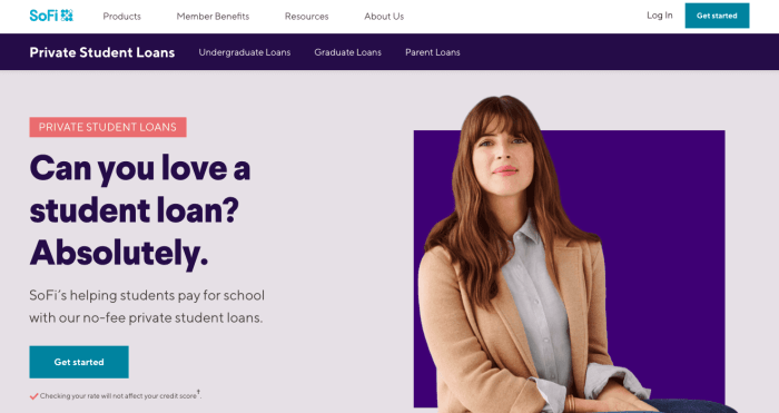 Sofi reviews student loan