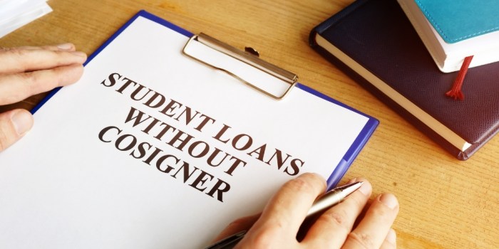 Apply for student loans without cosigner