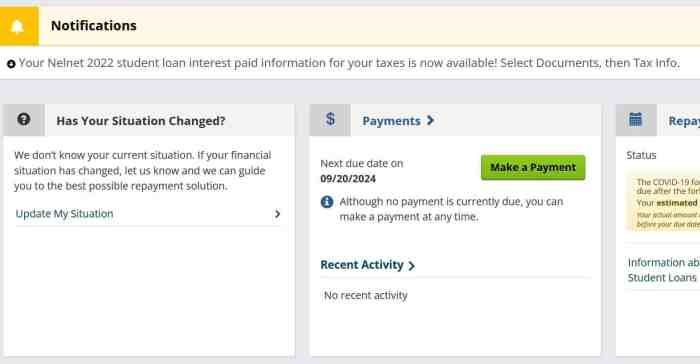 Student loan do not advance due date