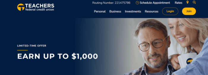Teachers federal credit union student loans