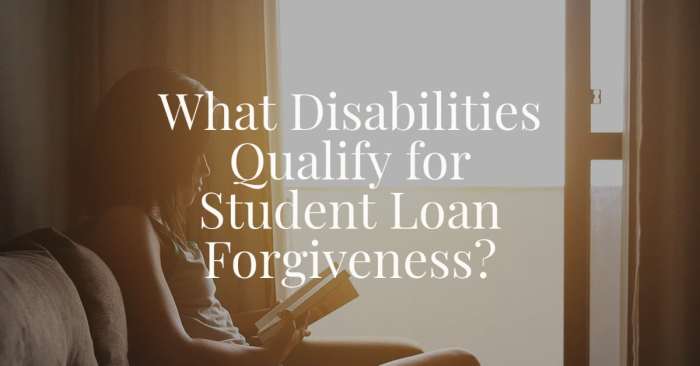 Student loans forgiveness loan choose board totally become if disability