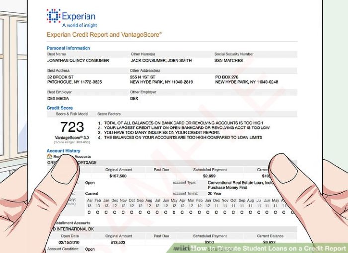Student loans not reporting to credit bureau