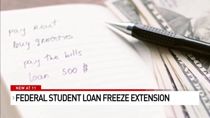 Loan freeze