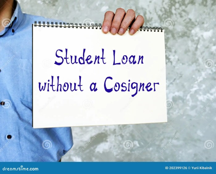 Student loan options without cosigner