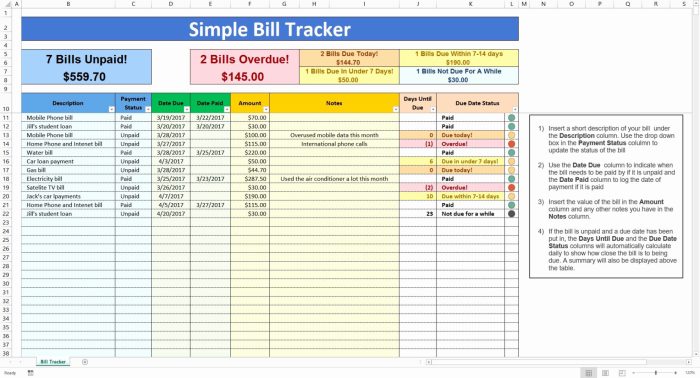 Student loan spreadsheet