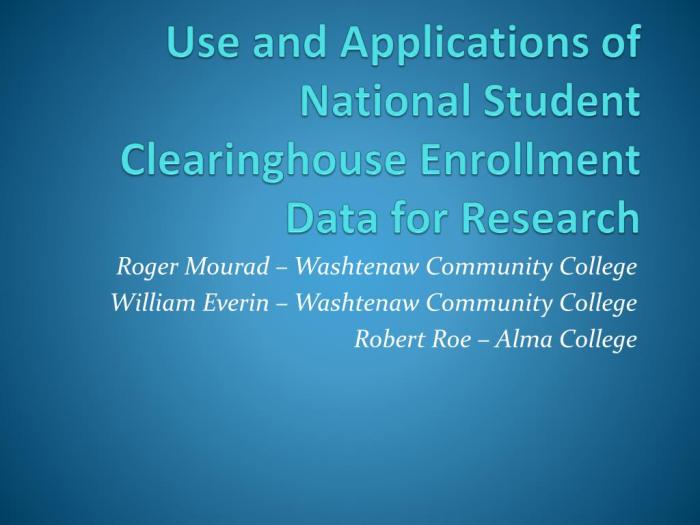 Student loan clearinghouse